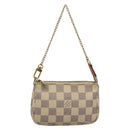 LOUIS VUITTON Damier Azur Mini Pochette Accessoires Pouch N63005 LV Auth 142334-1