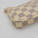 LOUIS VUITTON Damier Azur Mini Pochette Accessoires Pouch N63005 LV Auth 142334-16