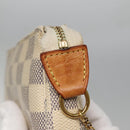 LOUIS VUITTON Damier Azur Mini Pochette Accessoires Pouch N63005 LV Auth 142334-9