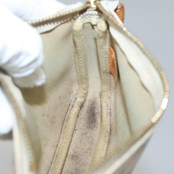 LOUIS VUITTON Damier Azur Mini Pochette Accessoires Pouch N63005 LV Auth 142334