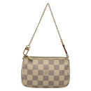 LOUIS VUITTON Damier Azur Mini Pochette Accessoires Pouch N63005 LV Auth 142334-13