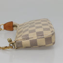 LOUIS VUITTON Damier Azur Mini Pochette Accessoires Pouch N63005 LV Auth 142334-3
