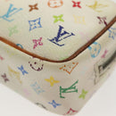 LOUIS VUITTON Monogram Multicolor Trousse Wapity Pouch White M58033 Auth 142339-13