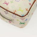 LOUIS VUITTON Monogram Multicolor Trousse Wapity Pouch White M58033 Auth 142339-14