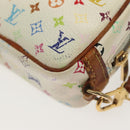 LOUIS VUITTON Monogram Multicolor Trousse Wapity Pouch White M58033 Auth 142339-15