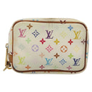 LOUIS VUITTON Monogram Multicolor Trousse Wapity Pouch White M58033 Auth 142339-2