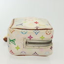 LOUIS VUITTON Monogram Multicolor Trousse Wapity Pouch White M58033 Auth 142339-4