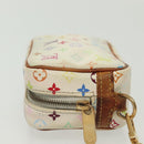LOUIS VUITTON Monogram Multicolor Trousse Wapity Pouch White M58033 Auth 142339-5
