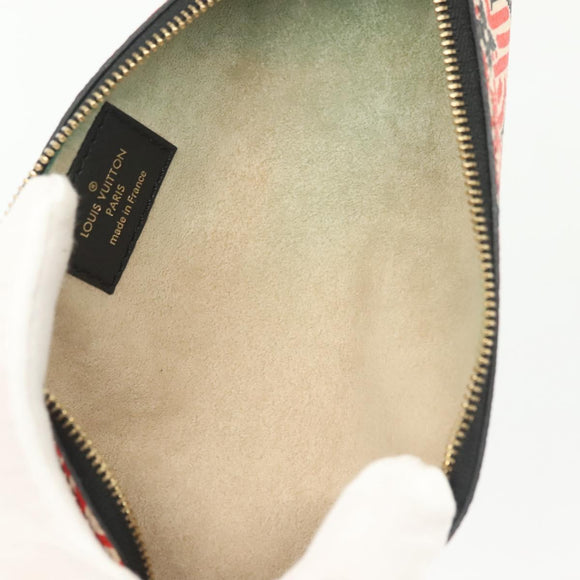 LOUIS VUITTON Giant Crafty Trousse Elizabeth Pen Case Red GI0498 LV Auth 142342