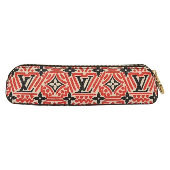 LOUIS VUITTON Giant Crafty Trousse Elizabeth Pen Case Red GI0498 LV Auth 142342