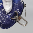 LOUIS VUITTON Monogram Bandana HIGH 5 Pouch White Blue M81410 LV Auth 142343M-13