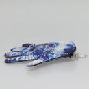 LOUIS VUITTON Monogram Bandana HIGH 5 Pouch White Blue M81410 LV Auth 142343M-5