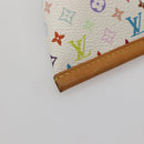 LOUIS VUITTON Monogram Multicolor Berlango Münztasche Weiß M58028 Auth 142348V-16