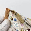 LOUIS VUITTON Monogram Multicolor Berlango Münztasche Weiß M58028 Auth 142348V-9