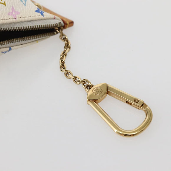 LOUIS VUITTON Monogram Multicolor Berlango Münztasche Weiß M58028 Auth 142348V