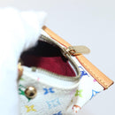 LOUIS VUITTON Monogram Multicolor Berlango Münztasche Weiß M58028 Auth 142348V-18