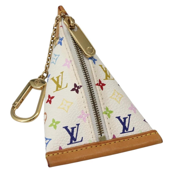 LOUIS VUITTON Monogram Multicolor Berlango Münztasche Weiß M58028 Auth 142348V