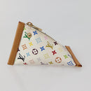 LOUIS VUITTON Monogram Multicolor Berlango Münztasche Weiß M58028 Auth 142348V-3