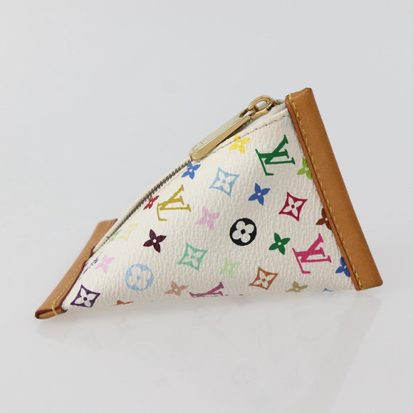 LOUIS VUITTON Monogram Multicolor Berlango Coin Purse White M58028 Auth 142348V