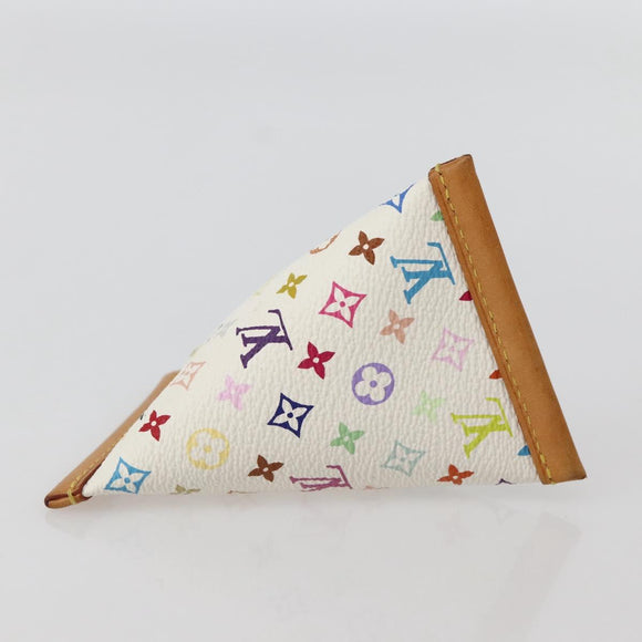 LOUIS VUITTON Monogram Multicolor Berlango Münztasche Weiß M58028 Auth 142348V