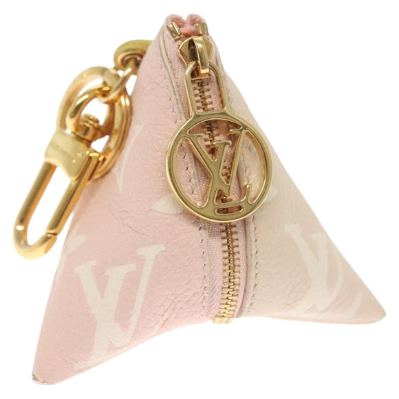 LOUIS VUITTON Monogram Empreinte Berlango Pouch Pink M00669 LV Auth 142350