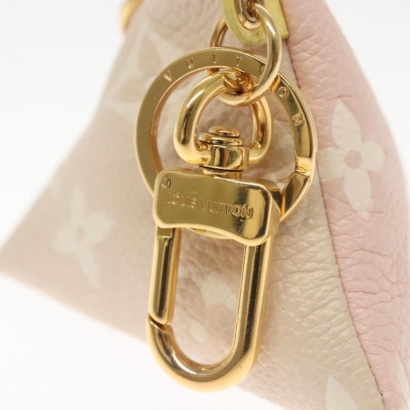 LOUIS VUITTON Monogram Empreinte Berlango Pouch Pink M00669 LV Auth 142350