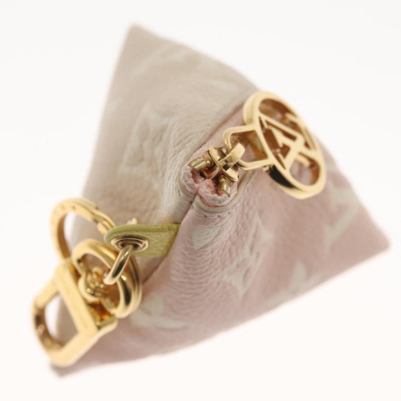 LOUIS VUITTON Monogram Empreinte Berlango Pouch Pink M00669 LV Auth 142350