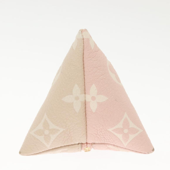 LOUIS VUITTON Monogram Empreinte Berlango Pouch Pink M00669 LV Auth 142350