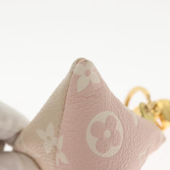 LOUIS VUITTON Monogram Empreinte Berlango Pouch Pink M00669 LV Auth 142350