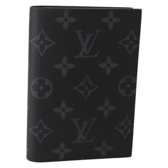 LOUIS VUITTON Eclipse Couverture Passpole NM Passport Case M64501 Auth 142351M