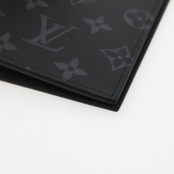 LOUIS VUITTON Eclipse Couverture Passpole NM Passport Case M64501 Auth 142351M