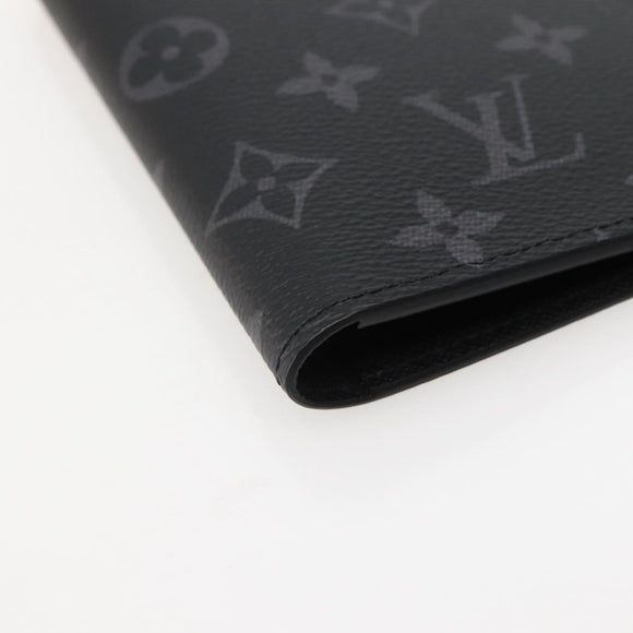 LOUIS VUITTON Eclipse Couverture Passpole NM Passport Case M64501 Auth 142351M