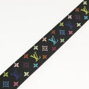 LOUIS VUITTON Multicolor Ceinture LV Cut Belt Black M6890 LV Auth 142353V-10