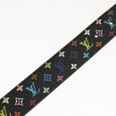 LOUIS VUITTON Multicolor Ceinture LV Cut Belt Black M6890 LV Auth 142353V-11