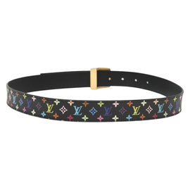 LOUIS VUITTON Multicolor Ceinture LV Cut Belt Black M6890 LV Auth 142353V - 0