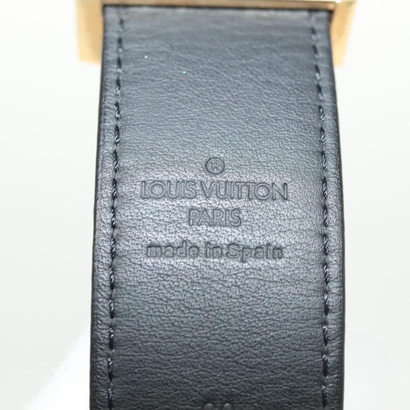 LOUIS VUITTON Multicolor Ceinture LV Cut Belt Black M6890 LV Auth 142353V