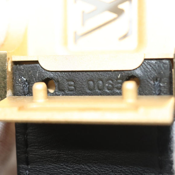 LOUIS VUITTON Multicolor Ceinture LV Cut Belt Black M6890 LV Auth 142353V
