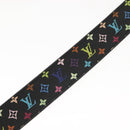 LOUIS VUITTON Multicolor Ceinture LV Cut Belt Black M6890 LV Auth 142353V-8