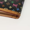 LOUIS VUITTON Multicolor Portefeuille Viennois Wallet Black M92988 Auth 142355-15