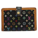 LOUIS VUITTON Multicolor Portefeuille Viennois Wallet Black M92988 Auth 142355-13