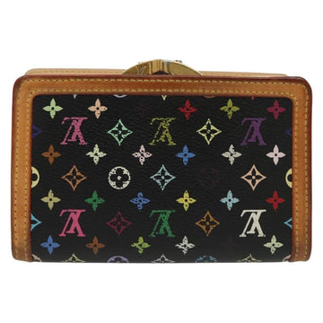 LOUIS VUITTON Multicolor Portefeuille Viennois Wallet Black M92988 Auth 142355 - 0