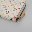 LOUIS VUITTON Monogram Multicolor Zippy Wallet Wallet White M60241 Auth 142356-15