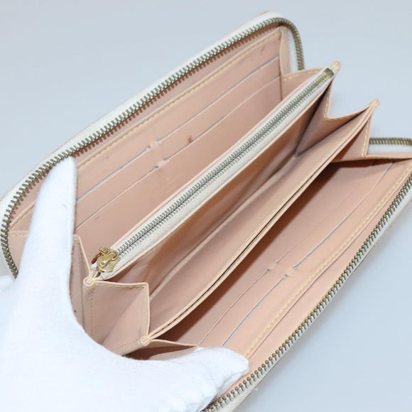 LOUIS VUITTON Monogram Multicolor Zippy Wallet Wallet White M60241 Auth 142356