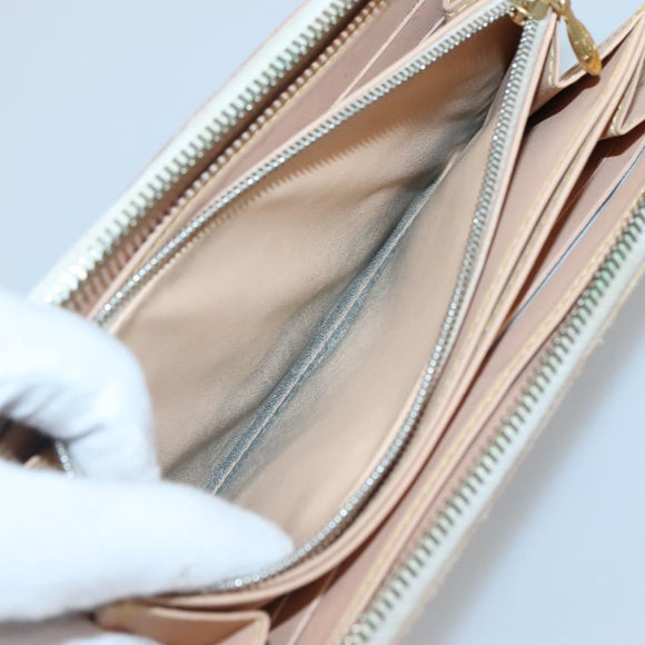 LOUIS VUITTON Monogram Multicolor Zippy Wallet Wallet White M60241 Auth 142356