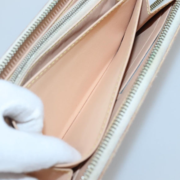 LOUIS VUITTON Monogram Multicolor Zippy Wallet Wallet White M60241 Auth 142356