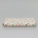 LOUIS VUITTON Monogram Multicolor Zippy Wallet Wallet White M60241 Auth 142356-6