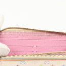 LOUIS VUITTON Monogram Multicolor Zippy Wallet Wallet White M60241 Auth 142357-9