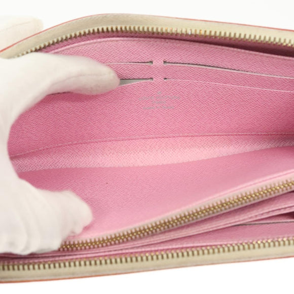 LOUIS VUITTON Monogram Multicolor Zippy Wallet Wallet White M60241 Auth 142357