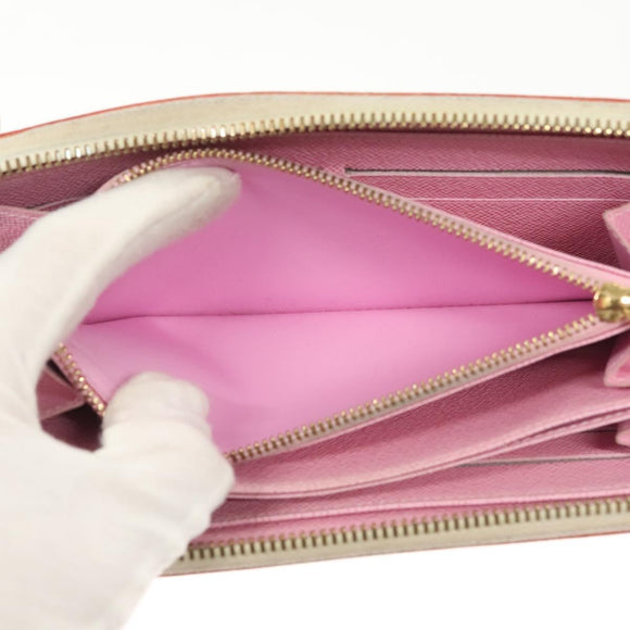 LOUIS VUITTON Monogram Multicolor Zippy Wallet Wallet White M60241 Auth 142357