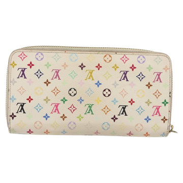 LOUIS VUITTON Monogram Multicolor Zippy Wallet Wallet White M60241 Auth 142357 - 0